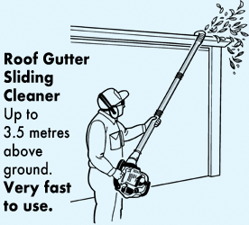 Roof Gutter Sliding Cleaner